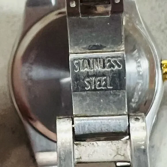 Bulova White 2-Tone Stainless Steel Women's Watch 98U28 6in. - Picture 6 of 15